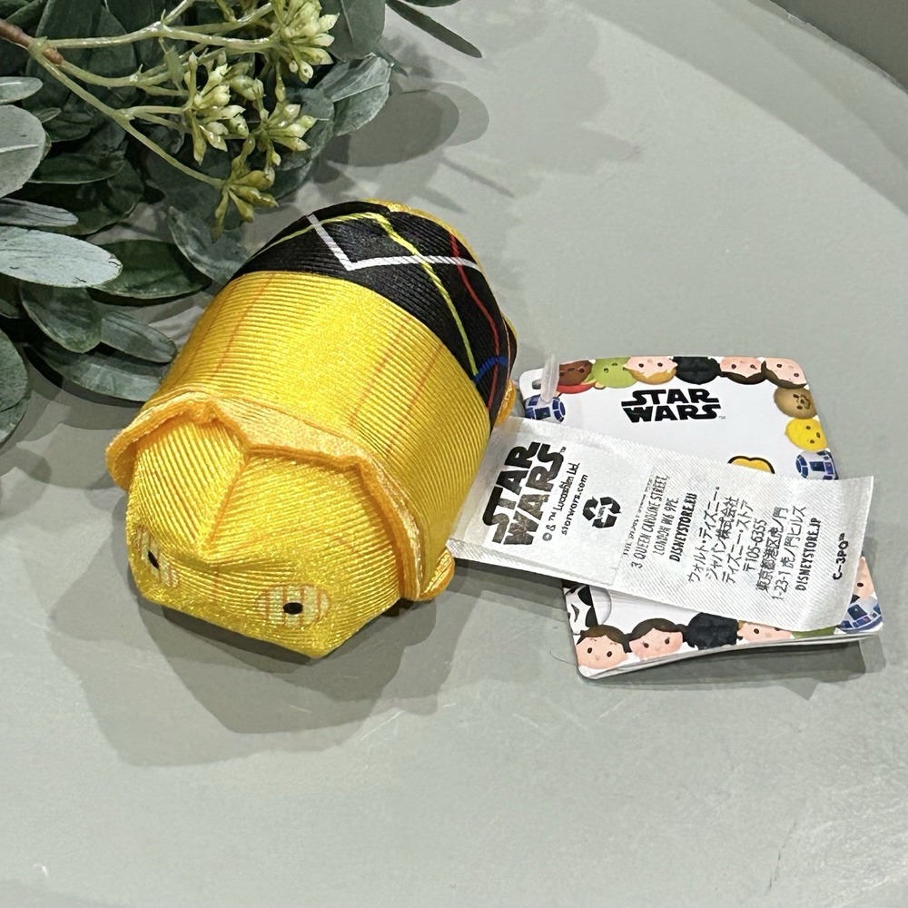 C-3PO Disney Star Wars 3 1/2" Tsum Tsum Mini‎ Plush Doll NEW W/Tags